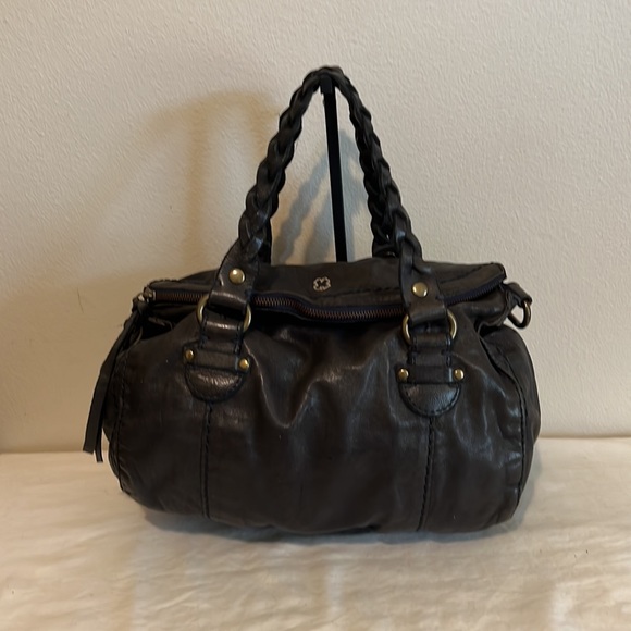Lucky Brand Bags Lucky Brand Black Leather Satchel Crossbody Bag